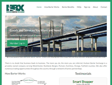 Tablet Screenshot of hudsonbarterexchange.com